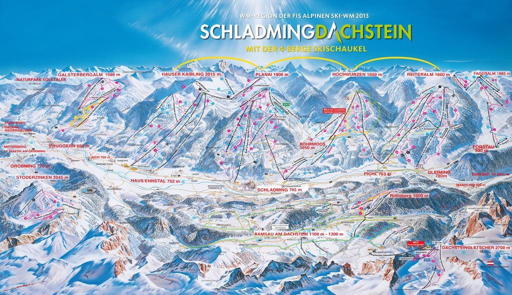 Haus Alpina Ski In & Ski Out Шладминг Екстериор снимка
